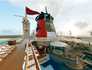 View from the top deck